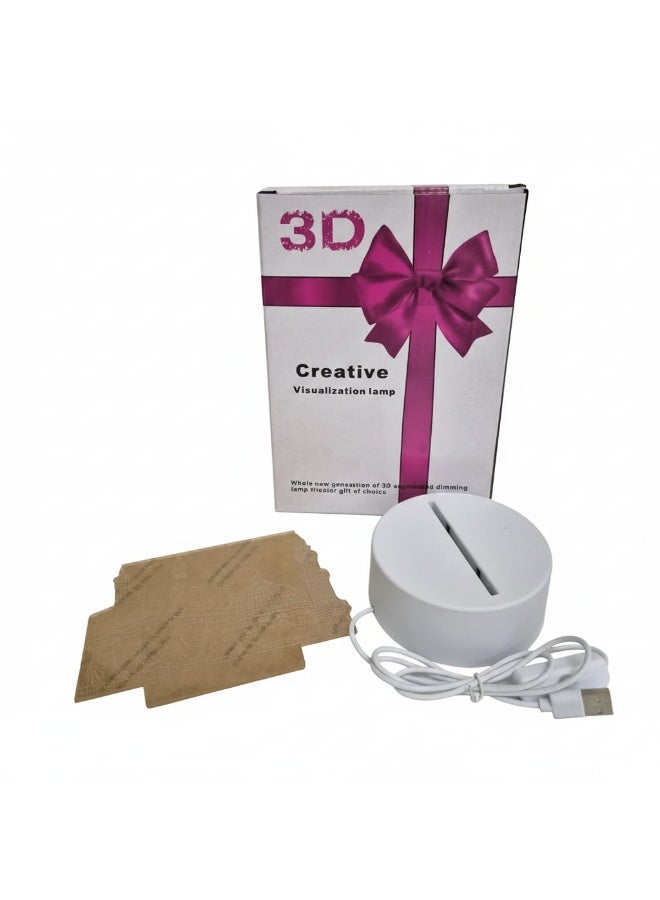 3D Ramadan Decor LED Acrylic Night Light – Islamic Calligraphy Board with Soft Warm Glow, USB Powered Night Lamp for Ramadan, Prayer Room & Muslim Home Decor - Image 5